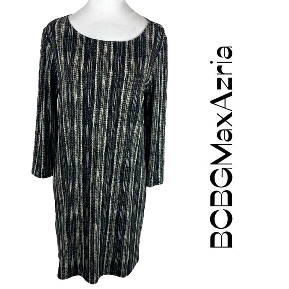 BCBGMaxAzria Multi Colored Career Office Shift Dress NWOT Size M - Picture 1 of 13